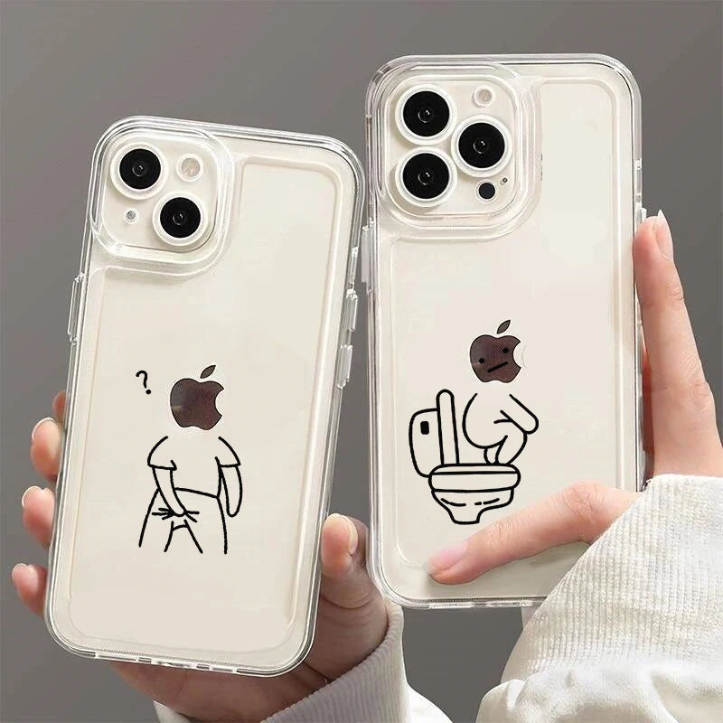 Matchstick Men Clear Couple Case