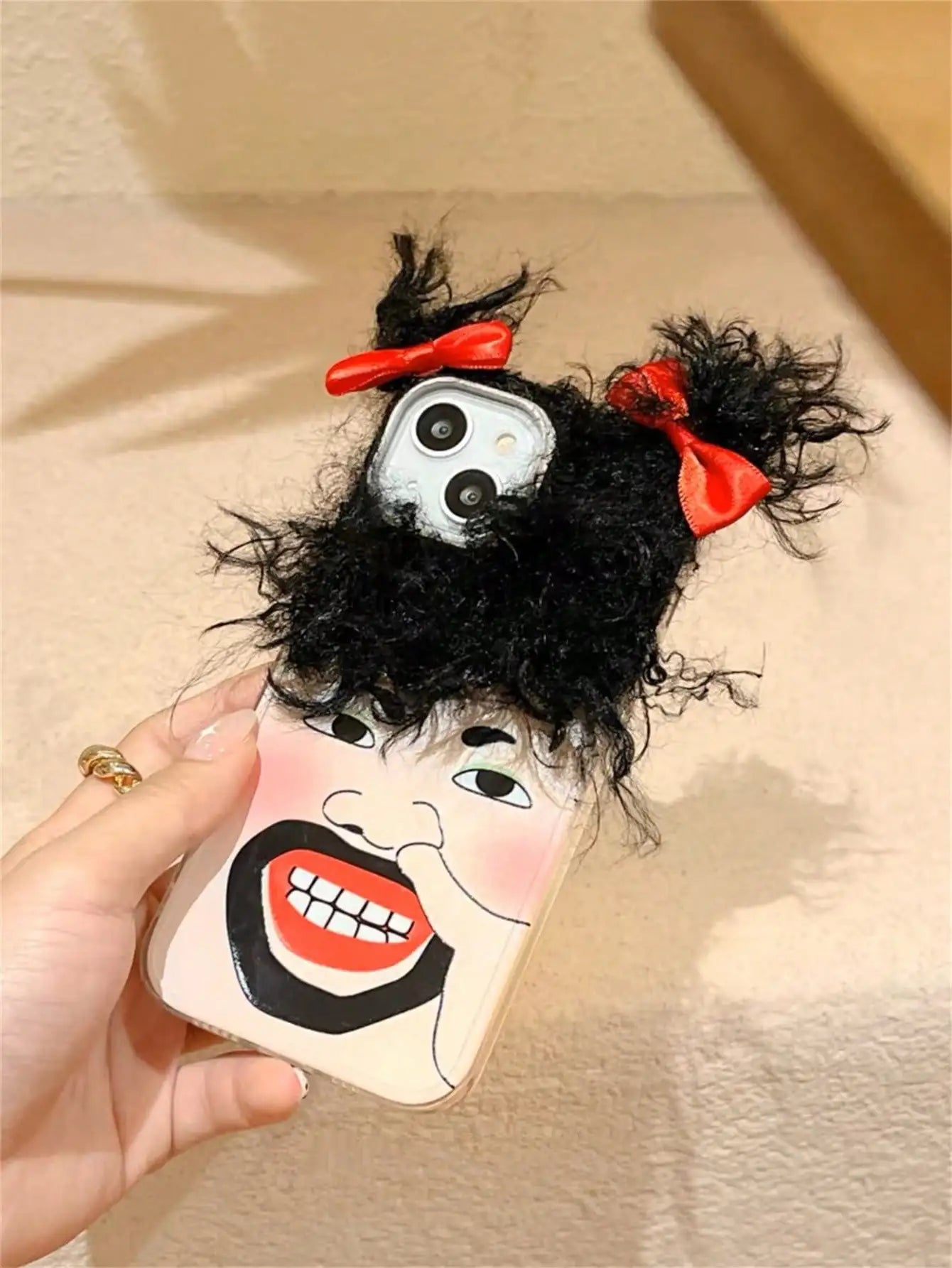 Funny Curly Hair iPhone Case