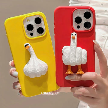 Trendy 3D Duck iPhone Case